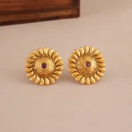 Beautiful antique gold pendant set for women - Image 3