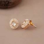 Stunning kundan layer gold plated pendant set - Image 4