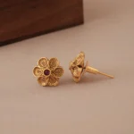 Stunning elegant floral antique gold pendant set - Image 2