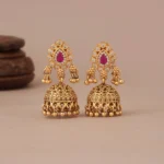 Stunning antique gold diamond pendant set - Image 4