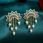 Alpana Sunburst Elegance Drops Earrings - Image 2