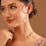 Gota Patti Latika Pushp Necklace Set