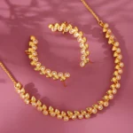 Gota Patti Latika Pushp Necklace Set - Image 2