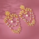Gota Patti Shahi Jhalar Earrings - Image 2