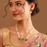 Gota Patti Shahi Jharokha Haar Necklace Set
