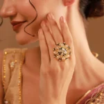 Gota Patti Mandala Pushp Ring