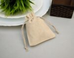 100 Eco Friendly Drawstring Bag, Cotton Drawstring Pouches With Logo, Wedding Favor Bag, Sustainable Packaging, Custom Dust Bag - Image 4