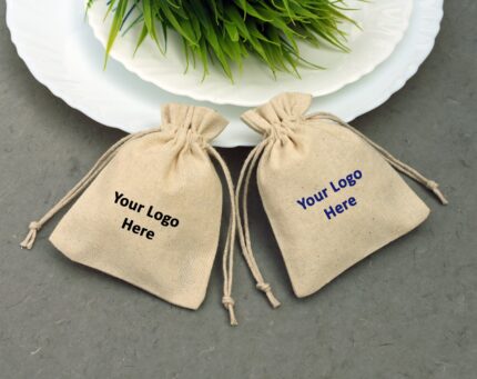 100 Eco Friendly Drawstring Bag, Cotton Drawstring Pouches With Logo, Wedding Favor Bag, Sustainable Packaging, Custom Dust Bag