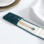 Blue Velvet Jewelry Boxes, Bangle Box, Ring Box, Pendant Box, Necklace Boxes, Pearl Necklace Box, Jewelry Organizer, Gift Box - Image 6