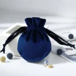 Small Silky Velvet Pouch Drawstring Gift Bags Luxury Thick Velvet Pouches Custom Logo Jewelry Pouch Favor bags Jewelry Packaging - Image 6