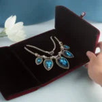 Velvet Necklace Boxes, Pearl Necklace Box, Large Jewelry Box, Pendant Box, Necklace Boxes, Necklace Gift Box, Jewelry Organizer, Gift Box - Image 3