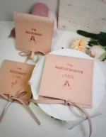 Custom Logo Microfiber Jewelry Packaging Pouch, Gift Bag (8x8cm)