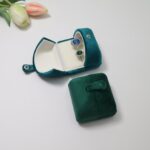 Blue Velvet Jewelry Boxes, Bangle Box, Ring Box, Pendant Box, Necklace Boxes, Pearl Necklace Box, Jewelry Organizer, Gift Box - Image 3